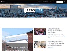 Tablet Screenshot of leeds-list.com